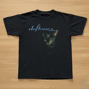 Y2K Deftones Around The Fur Cat Black T-Shirt